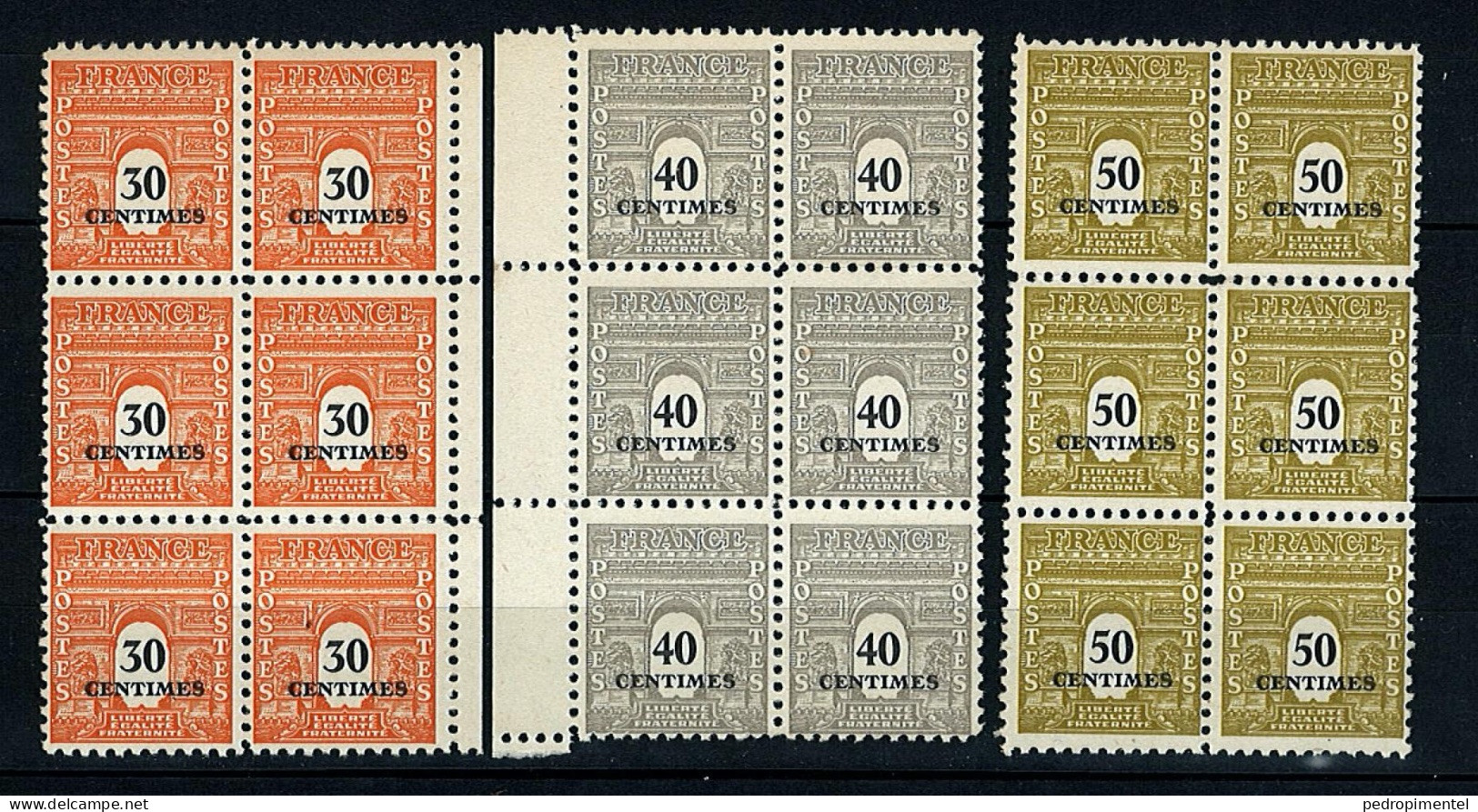 France Stamps | 1945 | UPU | MNH #656-665 (block Of 6) - Ongebruikt