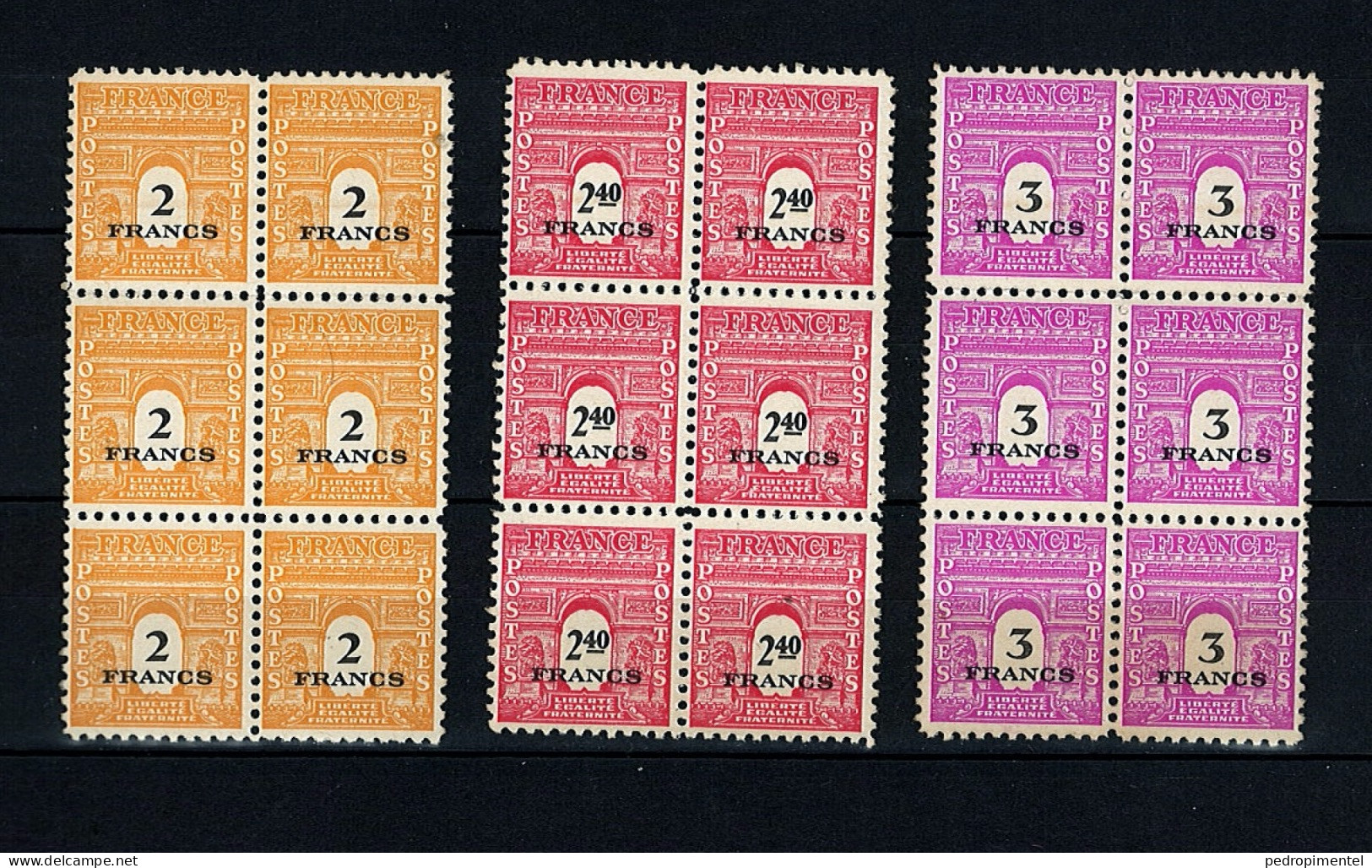 France Stamps | 1945 | UPU | MNH #656-665 (block Of 6) - Ongebruikt