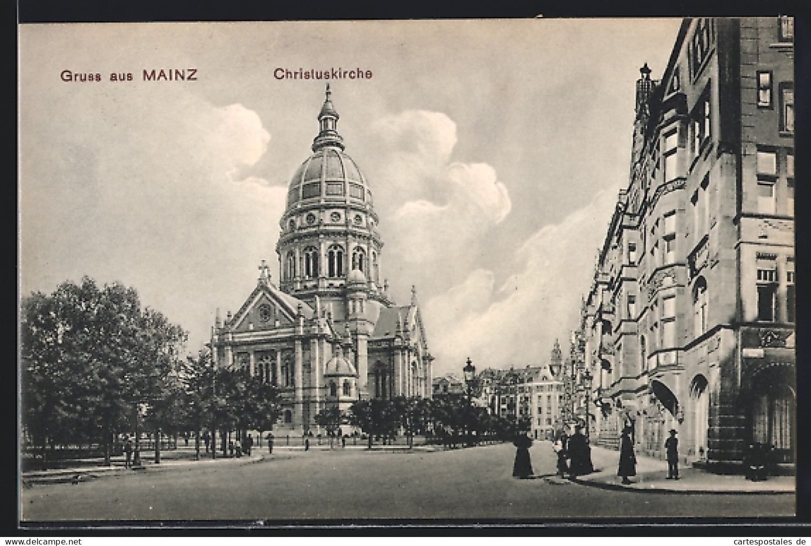 AK Mainz, Kaiserstrasse An Der Christuskirche  - Mainz