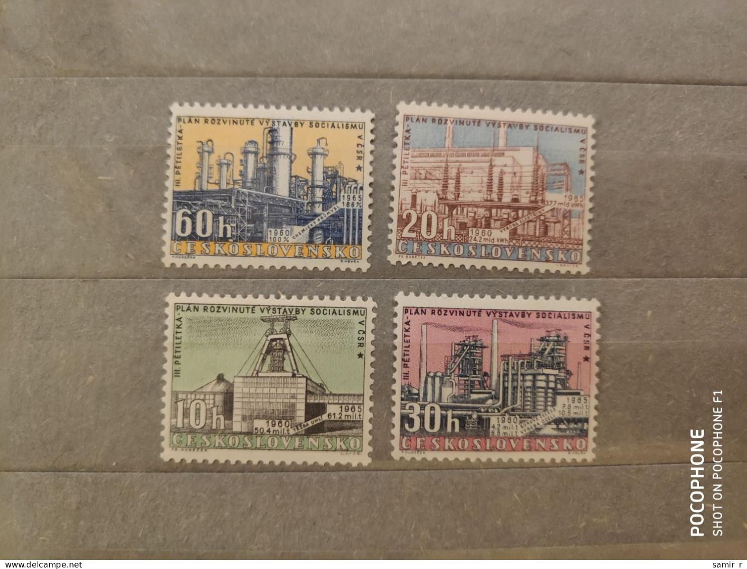 1965	Czechoslovakia	Industry  (F96) - Unused Stamps