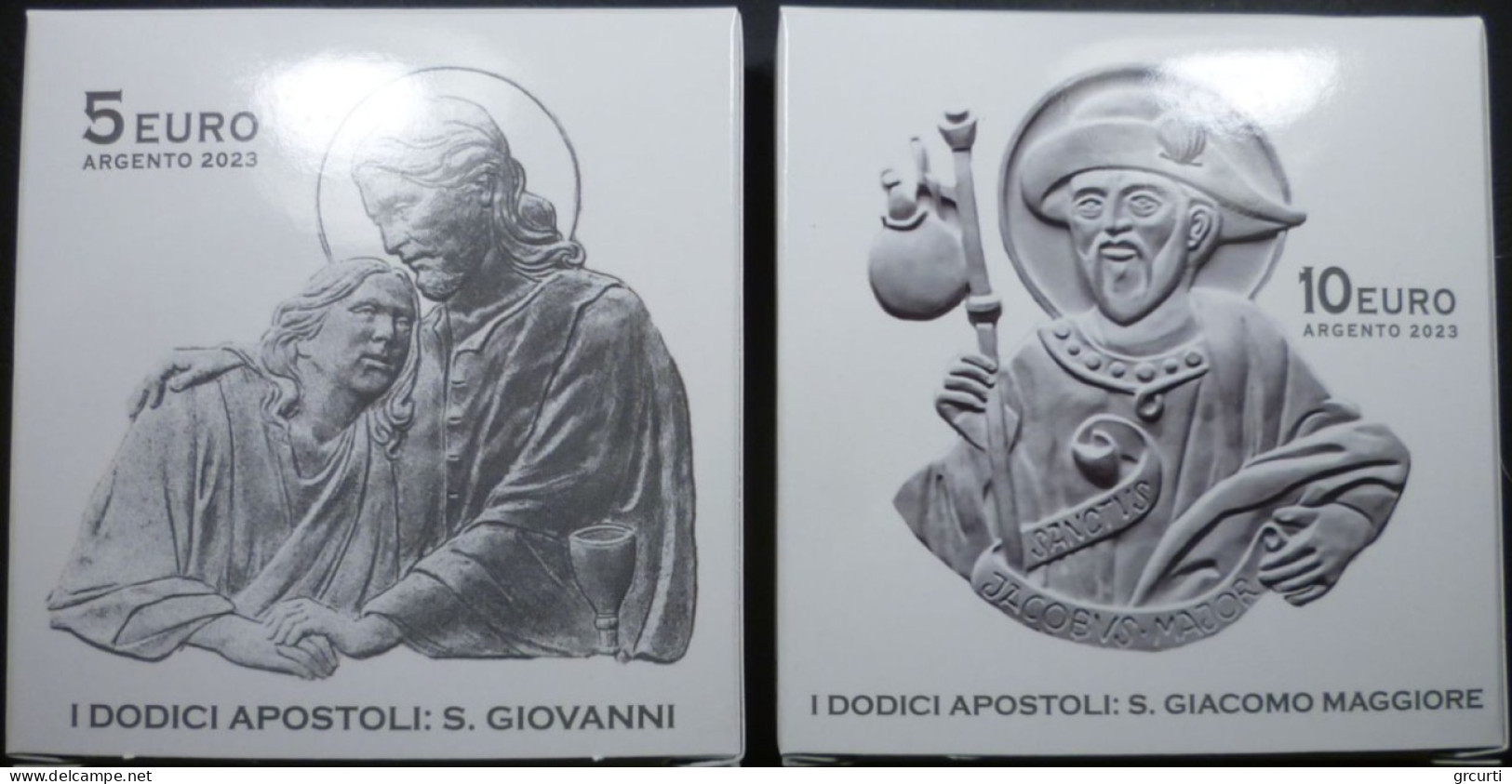Vaticano - 5 + 10 Euro 2023 - I 12 Apostoli: S. Giovanni e S. Giacomo Maggiore- UC# 308 + UC# 309