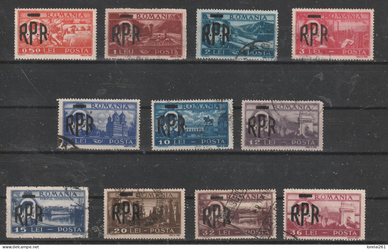 1948 - Le Roi Mihai / Vues Sur La Ville Mi No 1106/1116 - Used Stamps