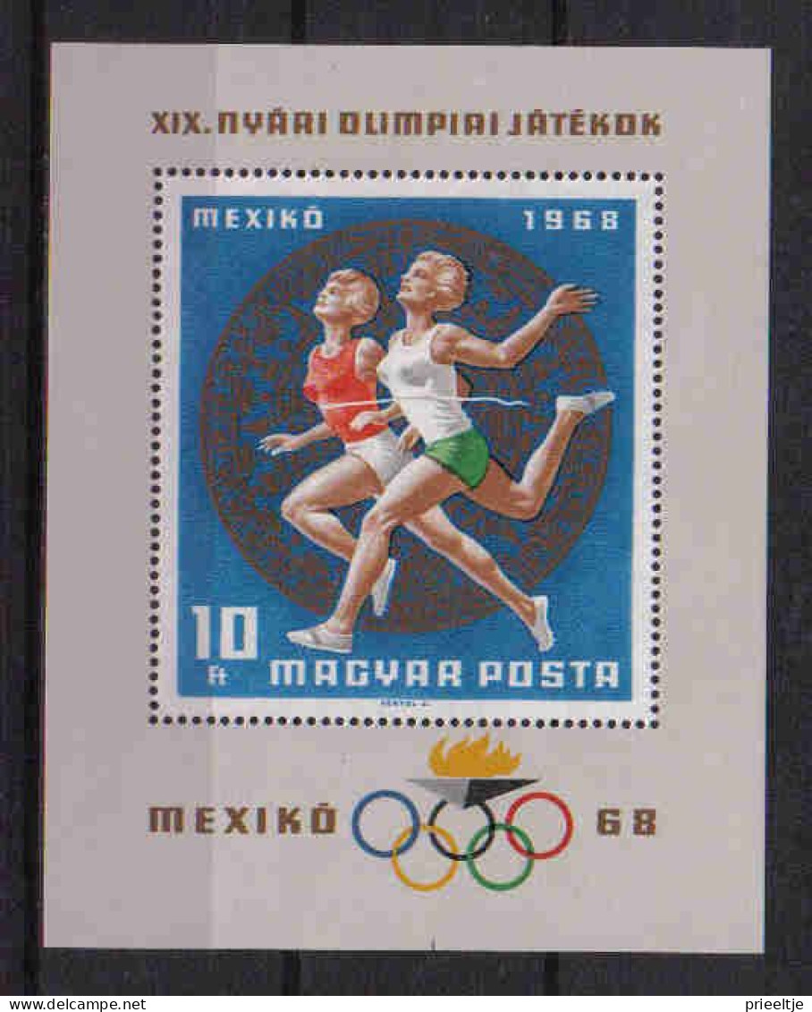 Hungary 1968 Olympic Games Mexico S/S  Y.T. BF 71 ** - Blocks & Sheetlets