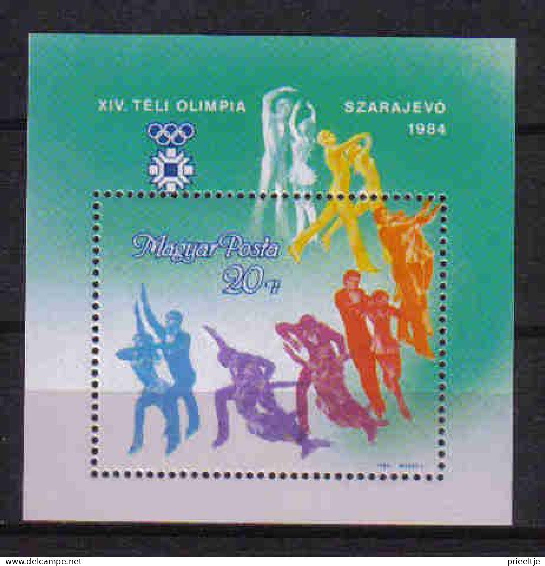 Hungary 1983 Ol. Winter Games Sarajevo S/S Y.T. BF 172 ** - Blokken & Velletjes