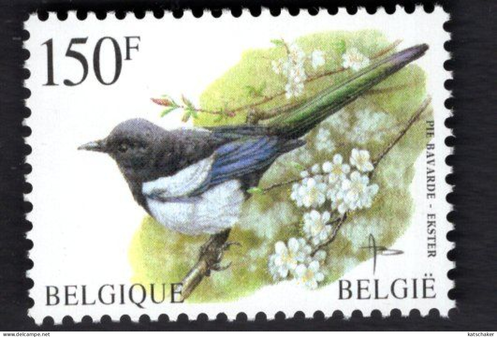 2023876928 1997 SCOTT 1645 OCB 2697  (XX) POSTFRIS MINT NEVER HINGED  - FAUNA - BIRDS - EKSTER - PIE BAVARDE - BUZIN - Unused Stamps