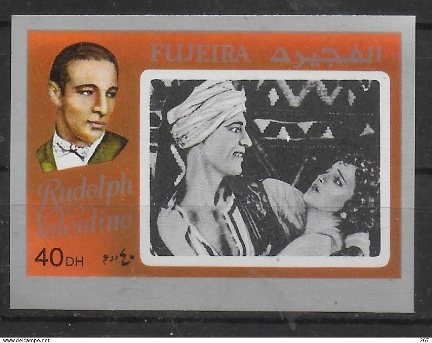 FUJEIRA  N°  * *  NON DENTELE  Cinema Film Acteurs Rudolph Valentino - Actors