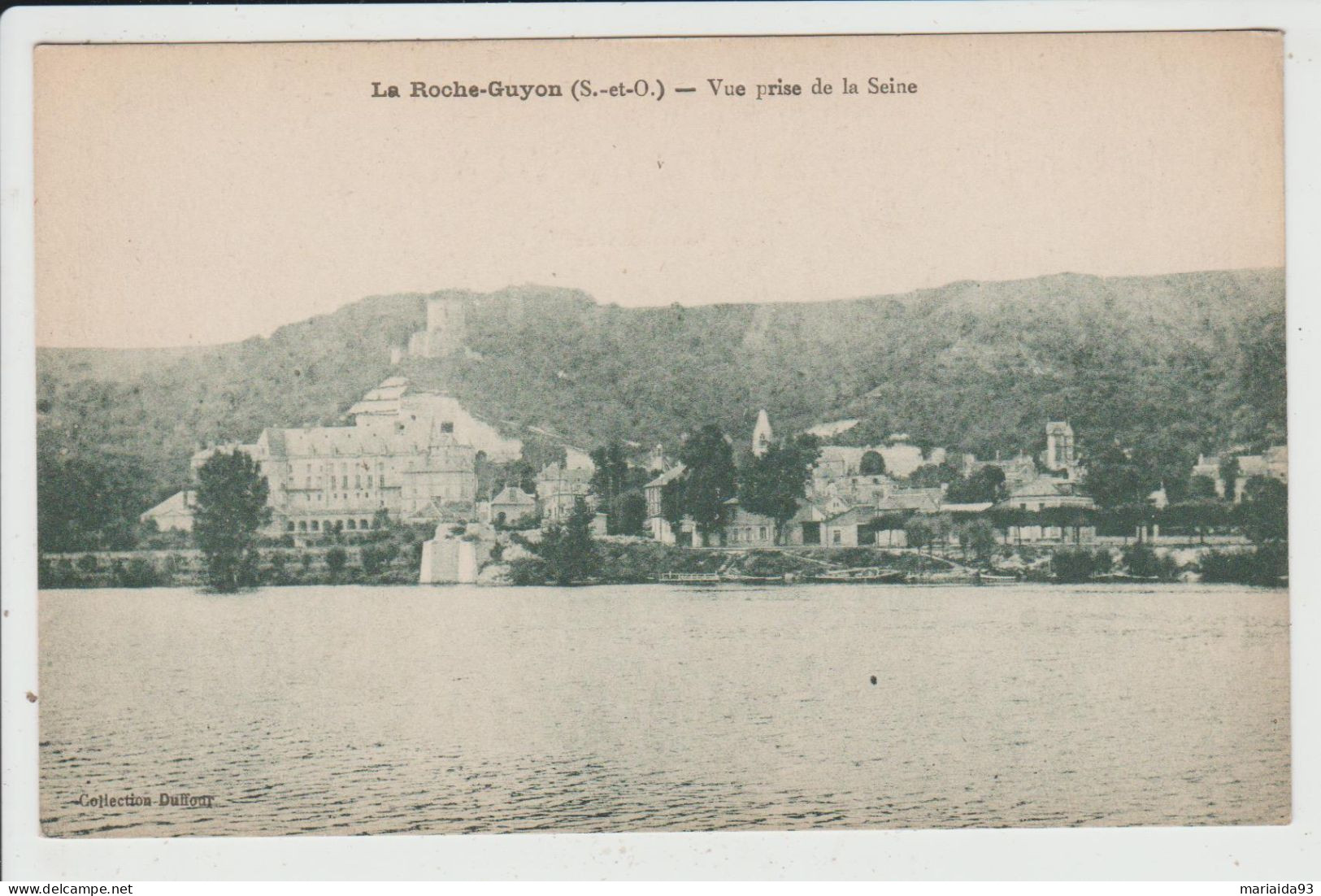 LA ROCHE GUYON - VAL D'OISE - VUE PRISE DE LA SEINE - La Roche Guyon