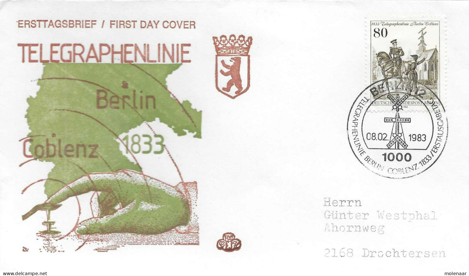 Postzegels > Europa > Duitsland > Berljin > 1980-1989 > Brief Met No. 693  (17201) - Briefe U. Dokumente