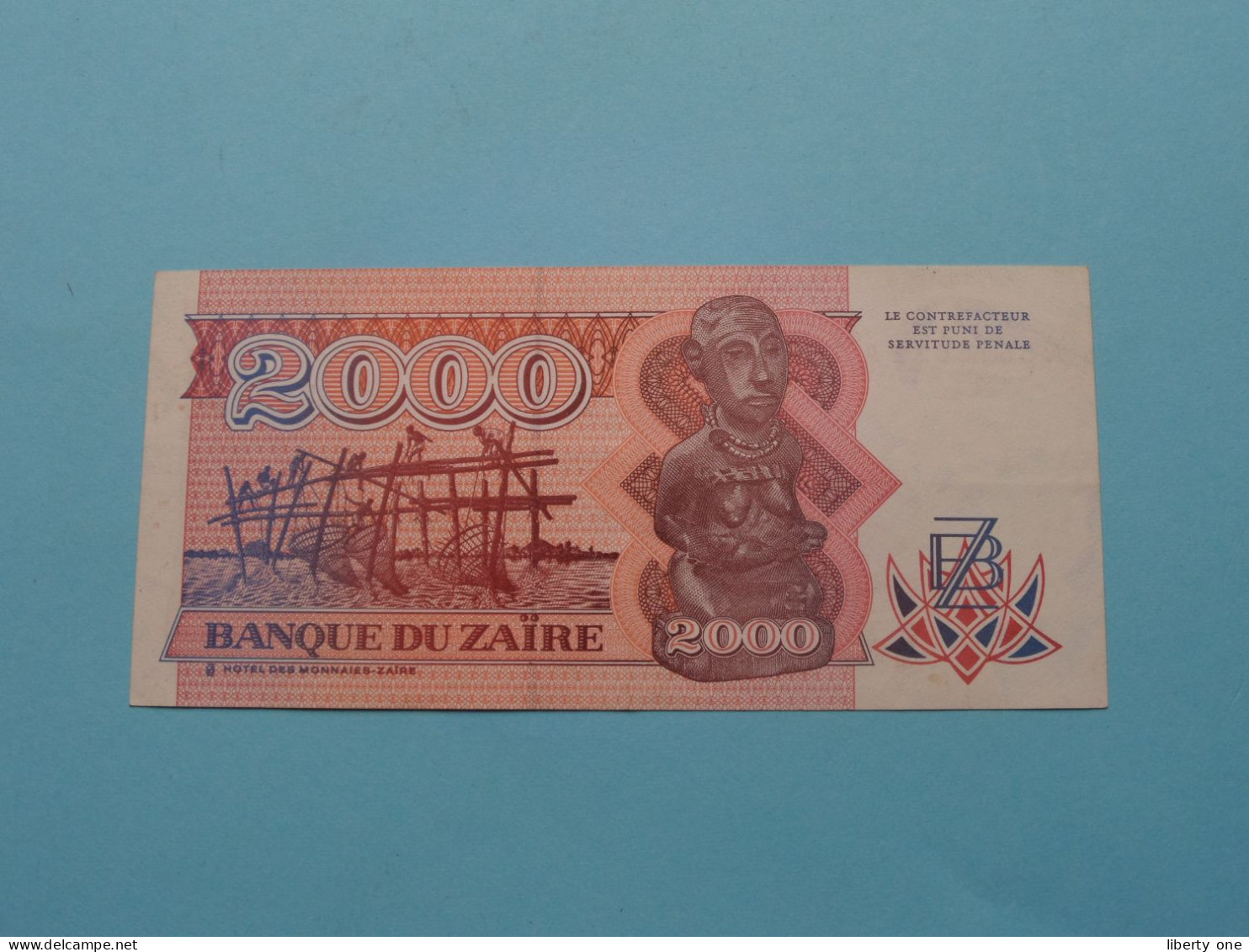 2000 - Deux Mille Zaïres ( 1-10-1991 ) Banque Du ZAÏRE ( Zie / Voir SCANS ) UNC ! - Zaïre