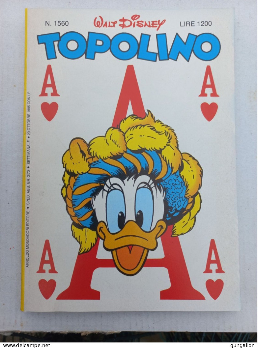 Topolino (Mondadori 1985) N. 1560 - Disney