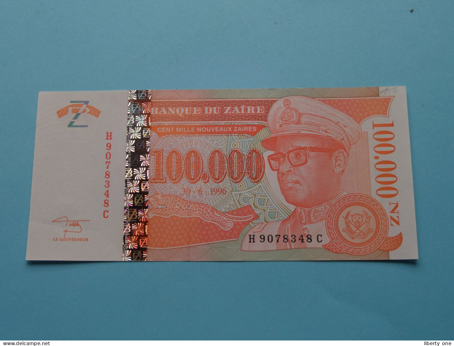 100.000 - Cent Mille Nouveaux Zaïres ( 30-6-1996 ) Banque Du ZAÏRE ( Zie / Voir SCANS ) UNC ! - Zaire