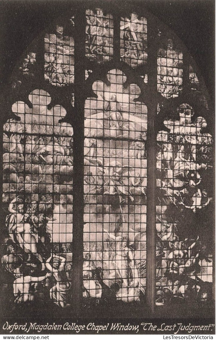 ROYAUME UNI - Oxford - Magdalen College Chapel Window - The Last Judgment - Carte Postale Ancienne - Oxford