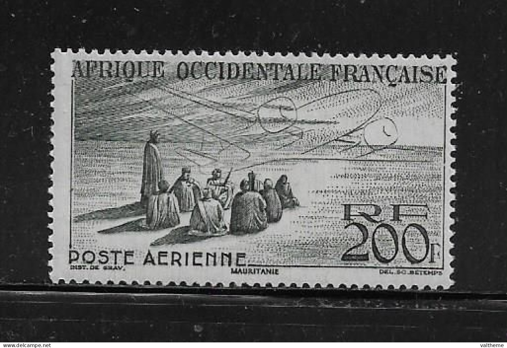 A.O.F  ( DIV - 425 )   1947   N° YVERT ET TELLIER  POSTE AERIENNE   N° 14   N* - Unused Stamps