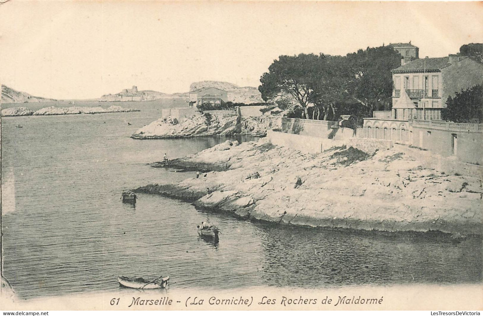 FRANCE - Marseille - La Corniche - Les Rochers De Maldormé - Carte Postale Ancienne - Endoume, Roucas, Corniche, Spiaggia