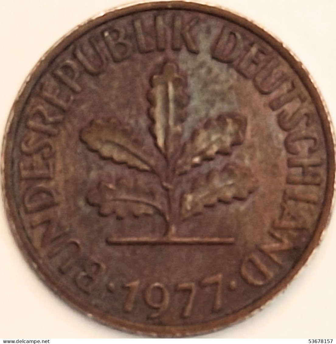 Germany Federal Republic - 2 Pfennig 1977 G, KM# 106a (#4532) - 2 Pfennig
