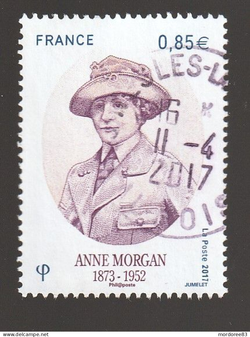 FRANCE 2017 ANNE MORGAN OBLITERE A DATE - YT 5123 - Used Stamps