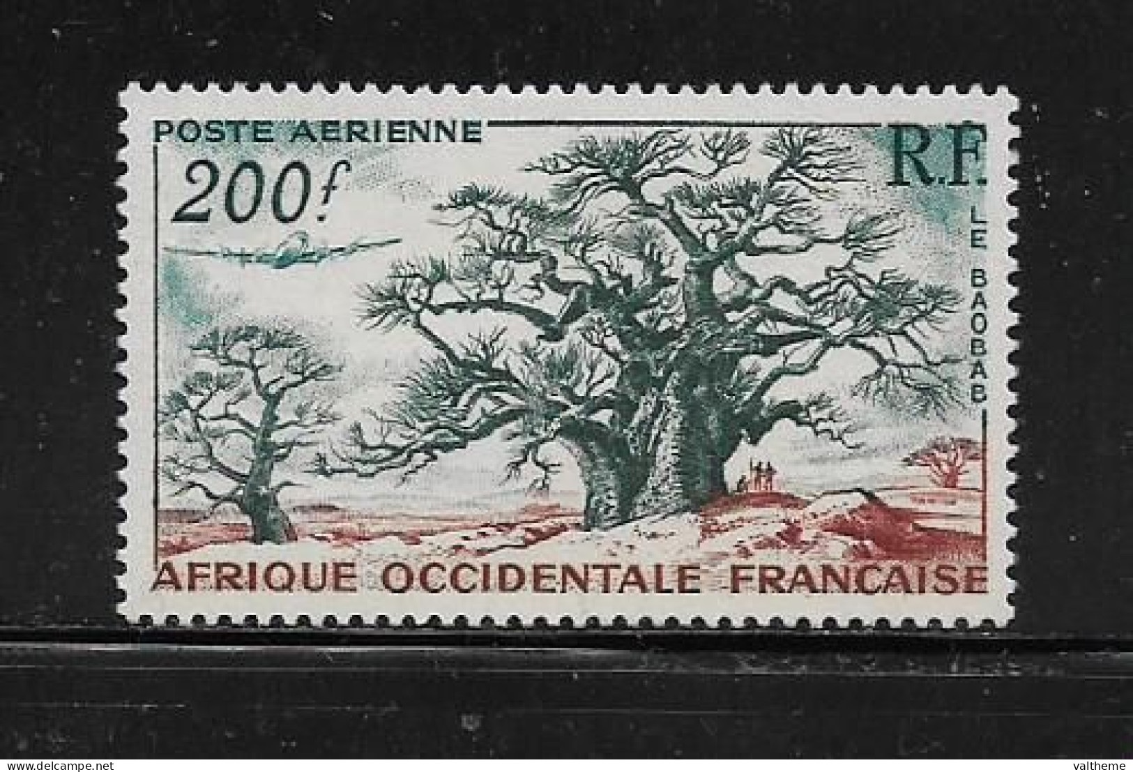 A.O.F  ( DIV - 428 )   1954   N° YVERT ET TELLIER  POSTE AERIENNE   N° 20   N* - Unused Stamps