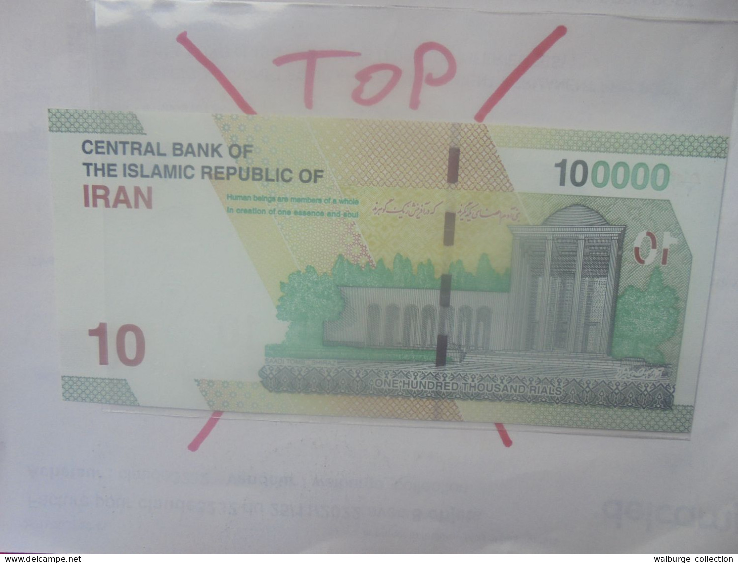 IRAN 100.000 RIALS 2017-2022 Neuf (B.33) - Irán