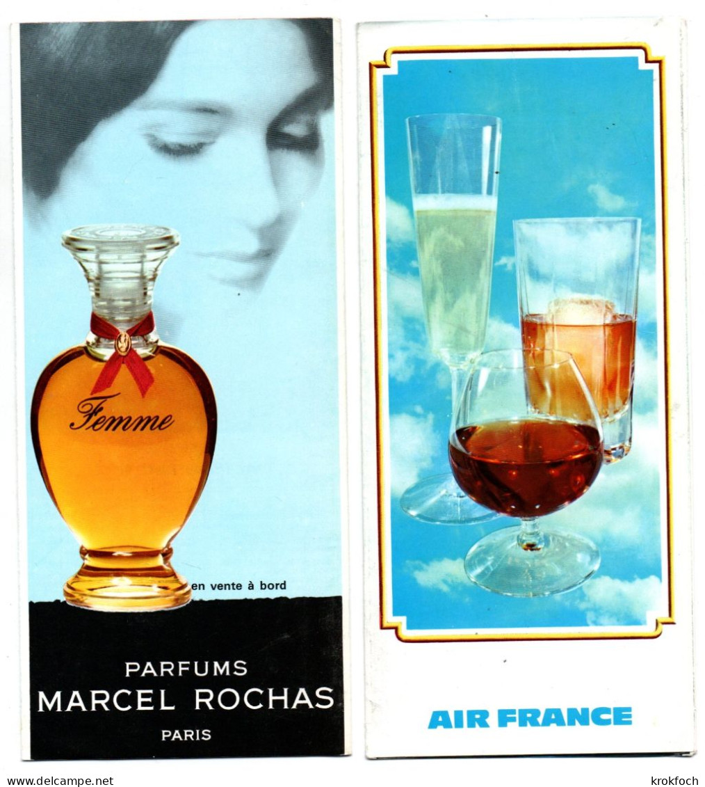 Catalogue Vente à Bord Air France - Quelle Date ? Mais Whisky à 1,90 F - Dépliant Recto-verso à Cinq Volets - Pubblicità