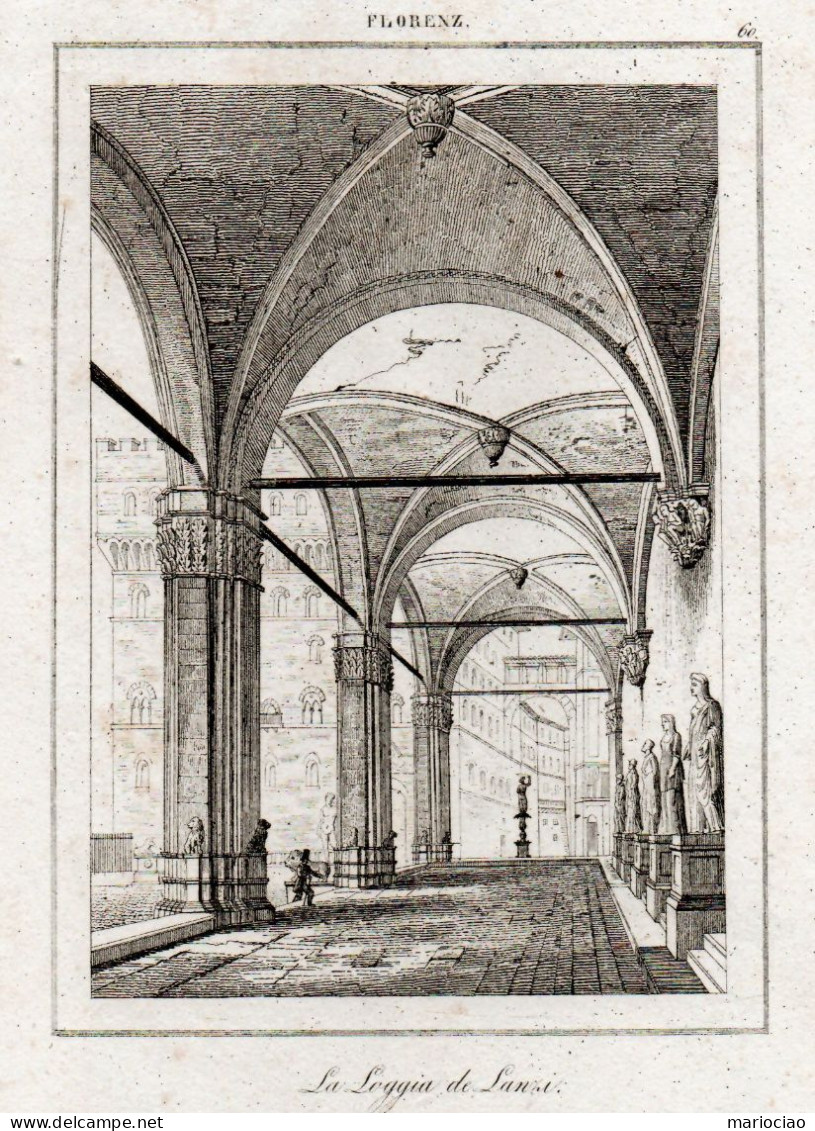 ST-IT FIRENZE - Florenz La Loggia De Lanzi 1835~ - Stampe & Incisioni