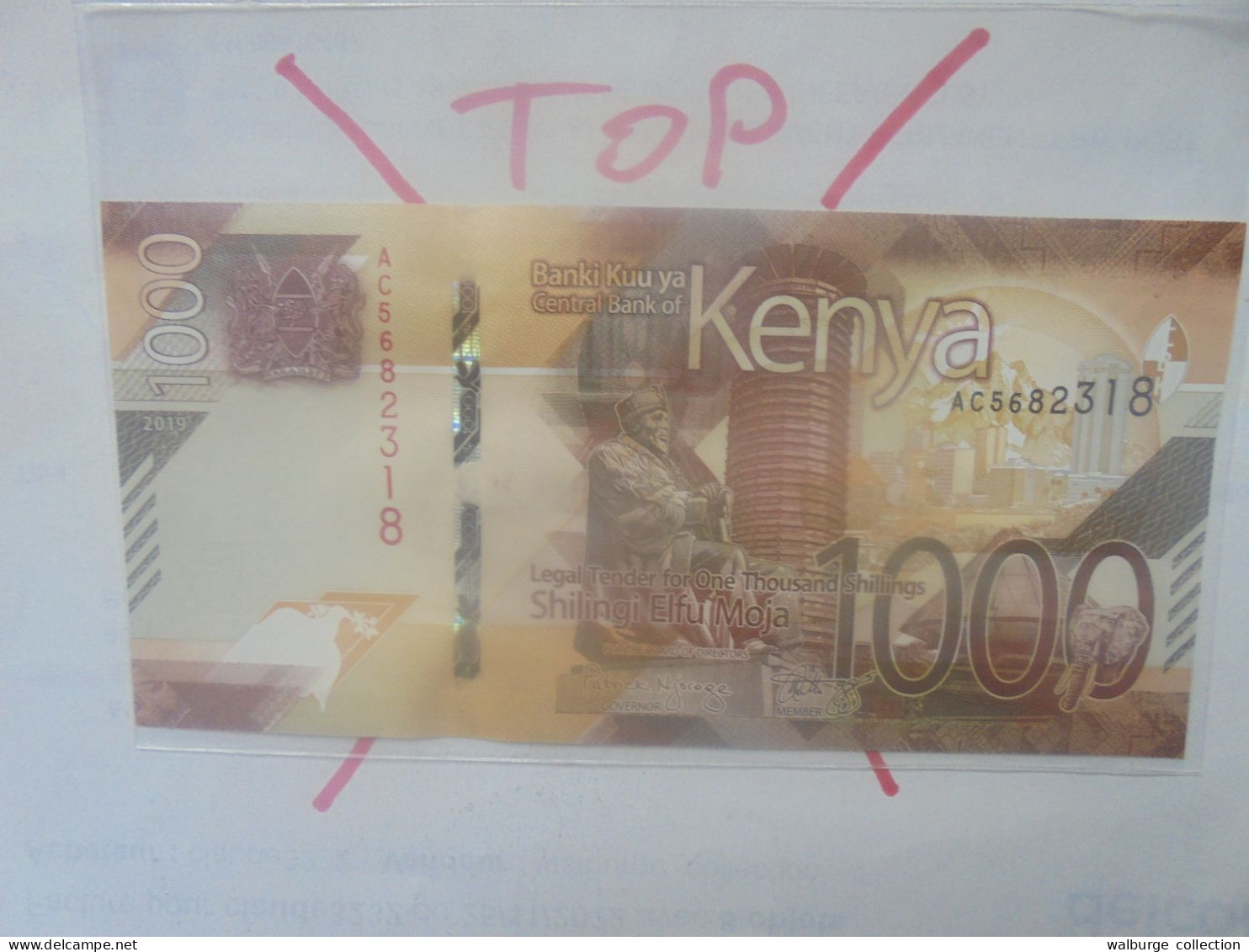KENYA 1000 SHILLINGS 2019 Neuf (B.33) - Kenya