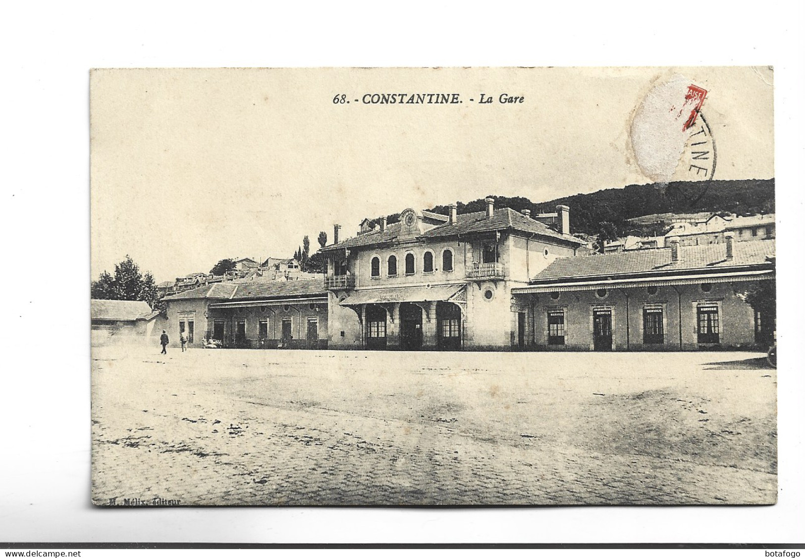 CPA  CONSTANTINE, LA GARE En 1912! - Constantine