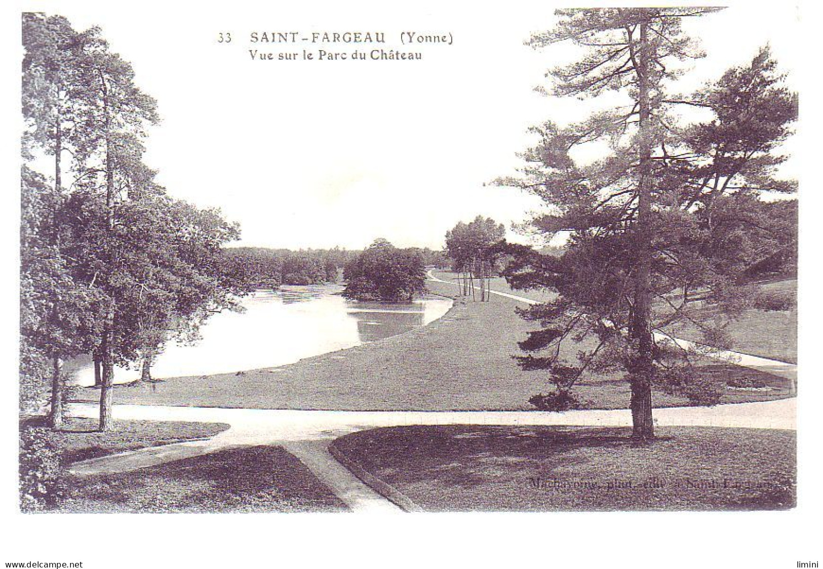 89 - SAINT-FARGEAU - VUE SUR LE PARC DU CHATEAU - - Saint Fargeau