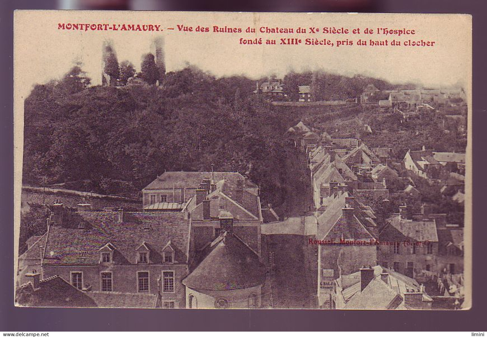 78 - MONTFORT-L'AMAURY - VUE DES RUINES - - Montfort L'Amaury