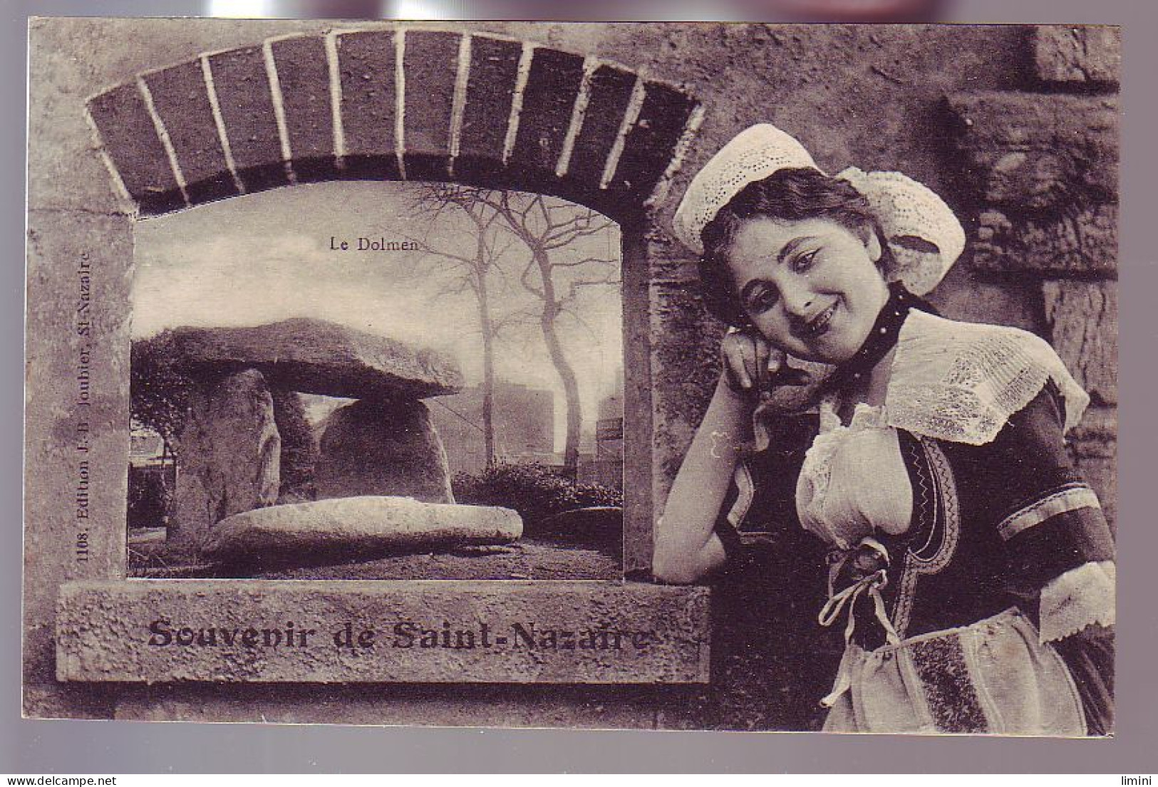 44 - SAINT-NAZAIRE - SOUVENIR DE SAINT NAZAIRE - FEMME EN COSTUME - ANIMÉE - - Saint Nazaire