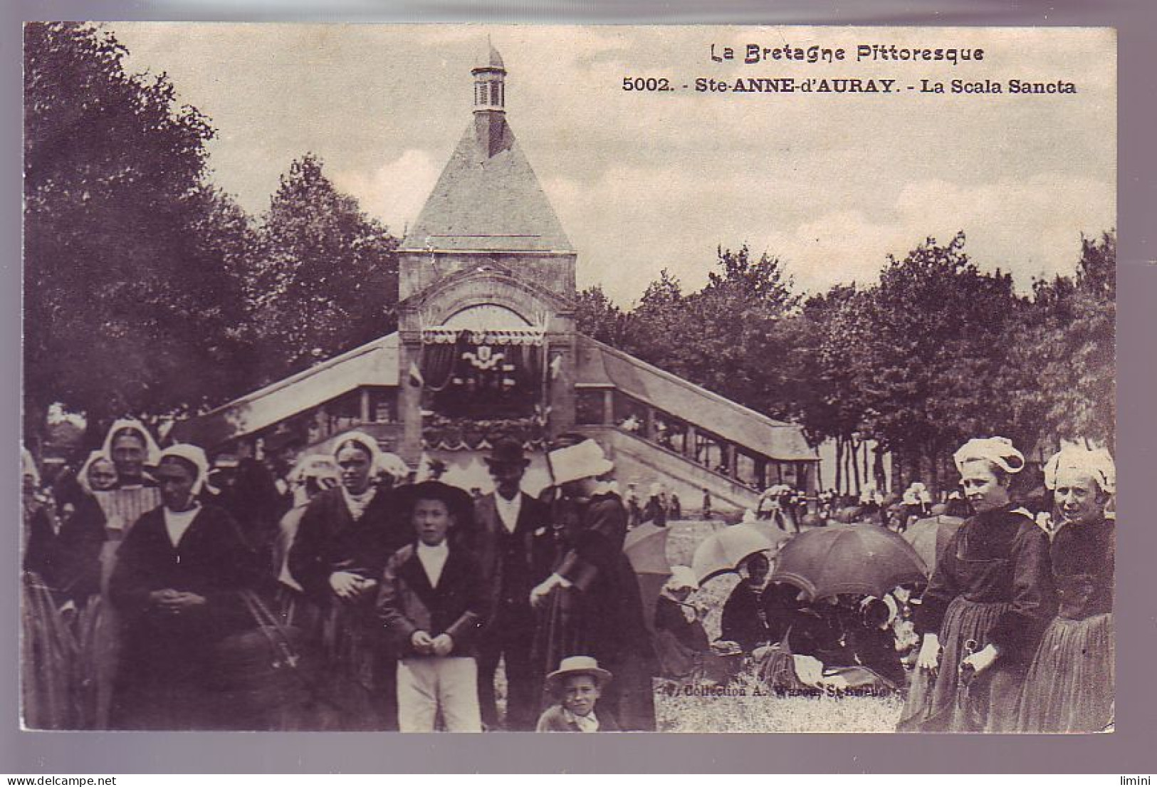 56 - SAINT ANNE-D'AURAY - LA SCALA SANCTA - JOUR DE FÊTE - ANIMÉE - - Sainte Anne D'Auray