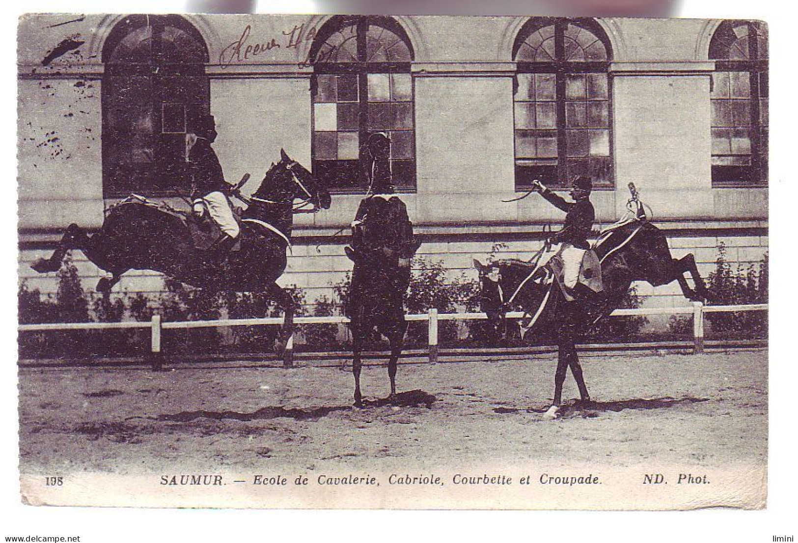49 - SAUMUR - ÉCOLE DE CAVALERIE - CABRIOLE, COURBETTE ET CROUPADE - ANIMÉE - - Saumur