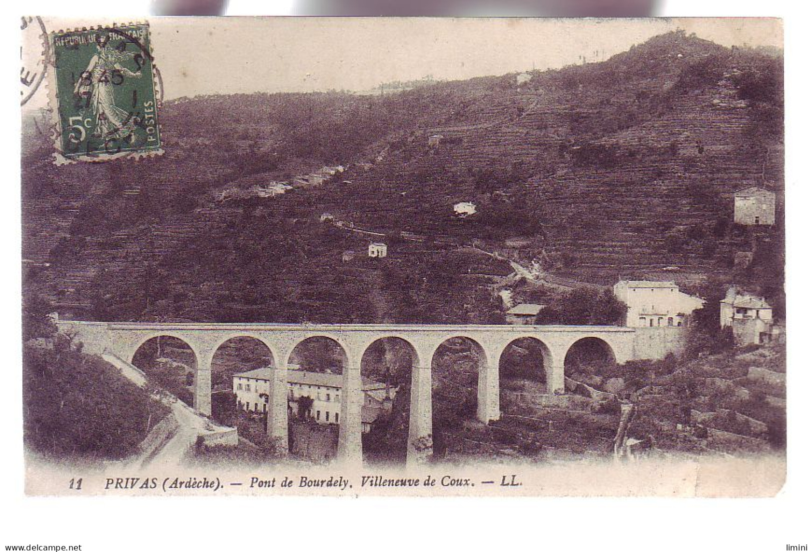 07 - PRIVAS - PONT DE BOURDELY - VILLENEUVE DE COUX - - Privas