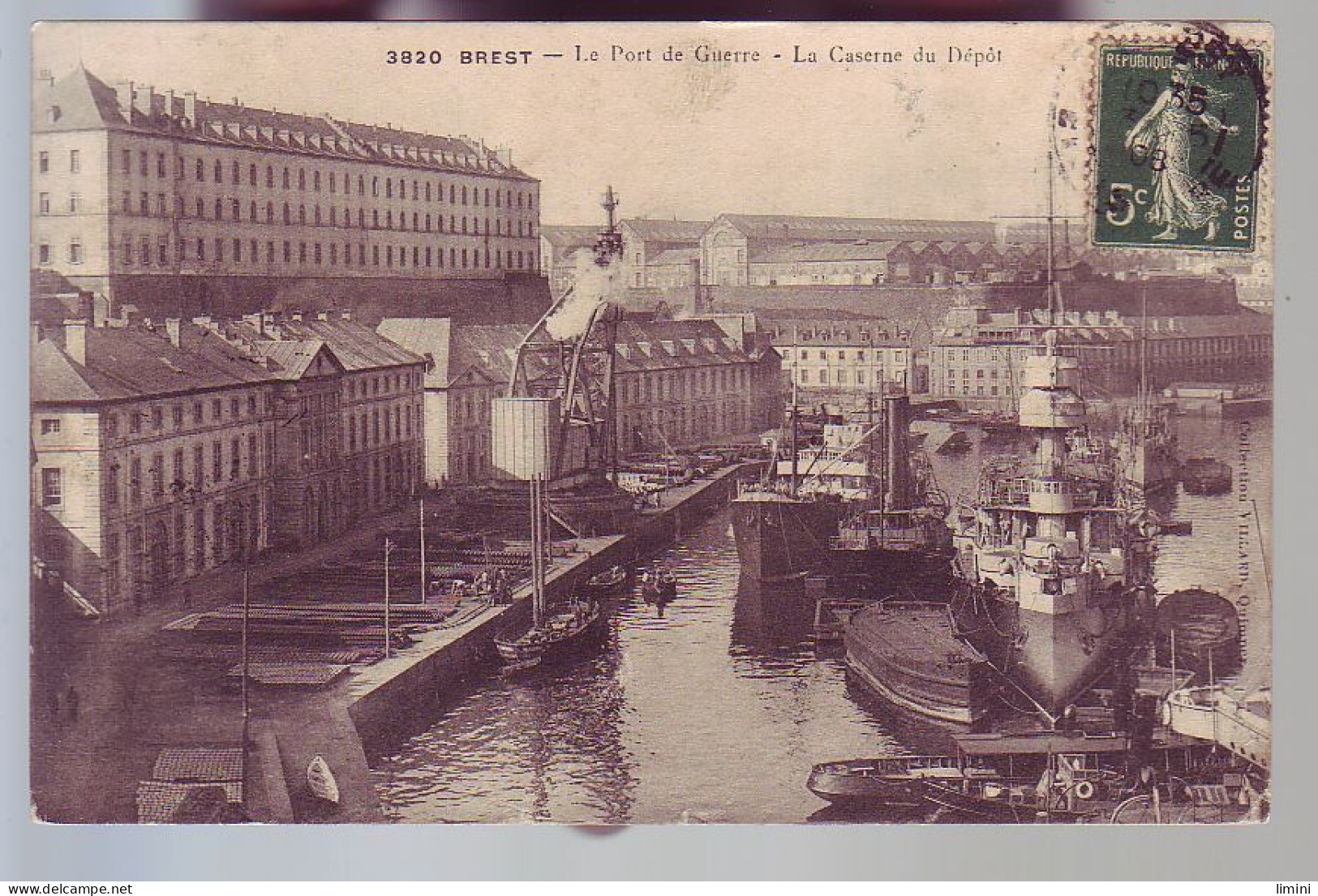 29 - BREST - PORT DE GUERRE - LA CASERNE DU DEPOT - - Brest