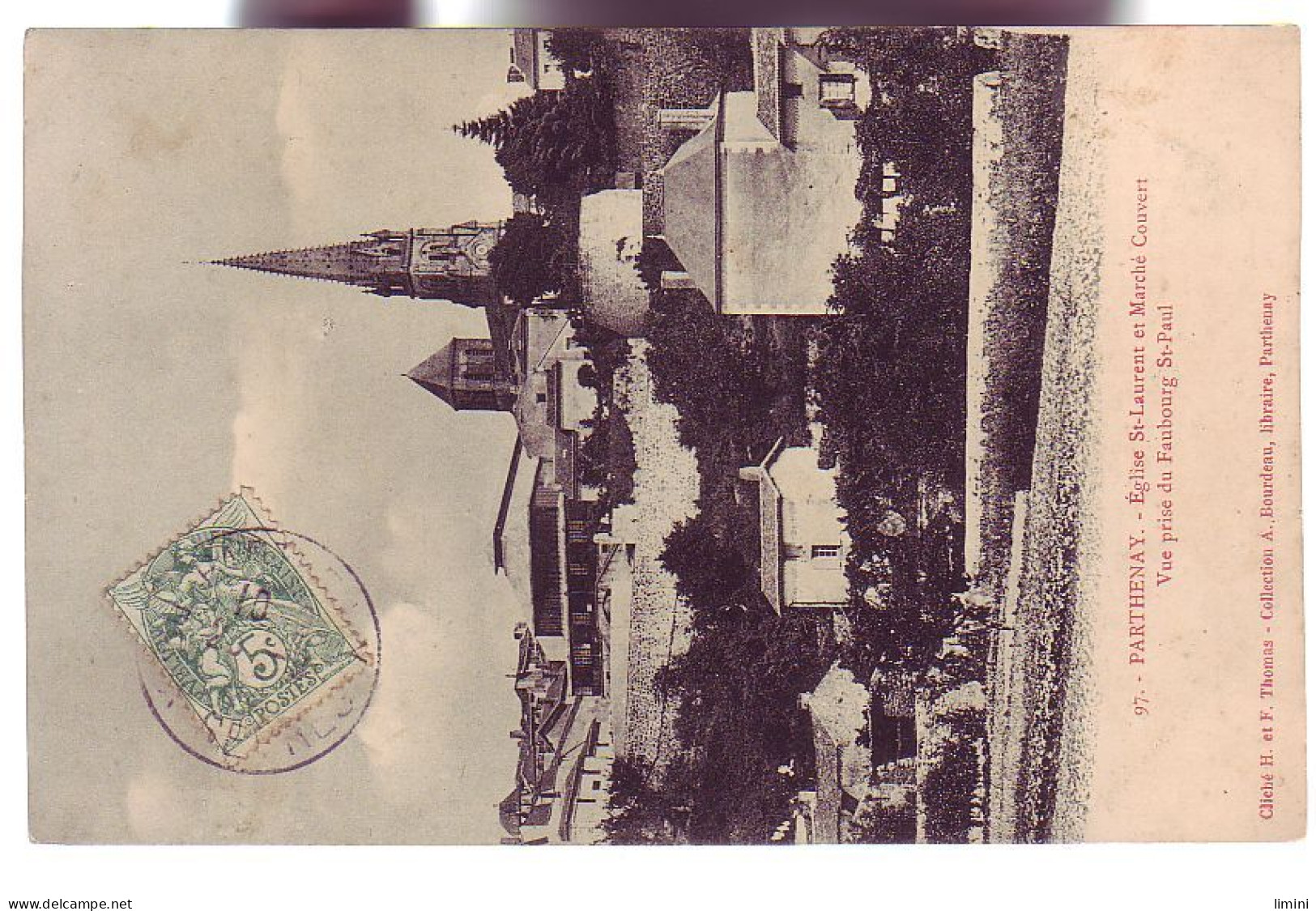 79 - PARTHÉNAY - ÉGLISE ET MARCHÉ COUVERT - - Parthenay