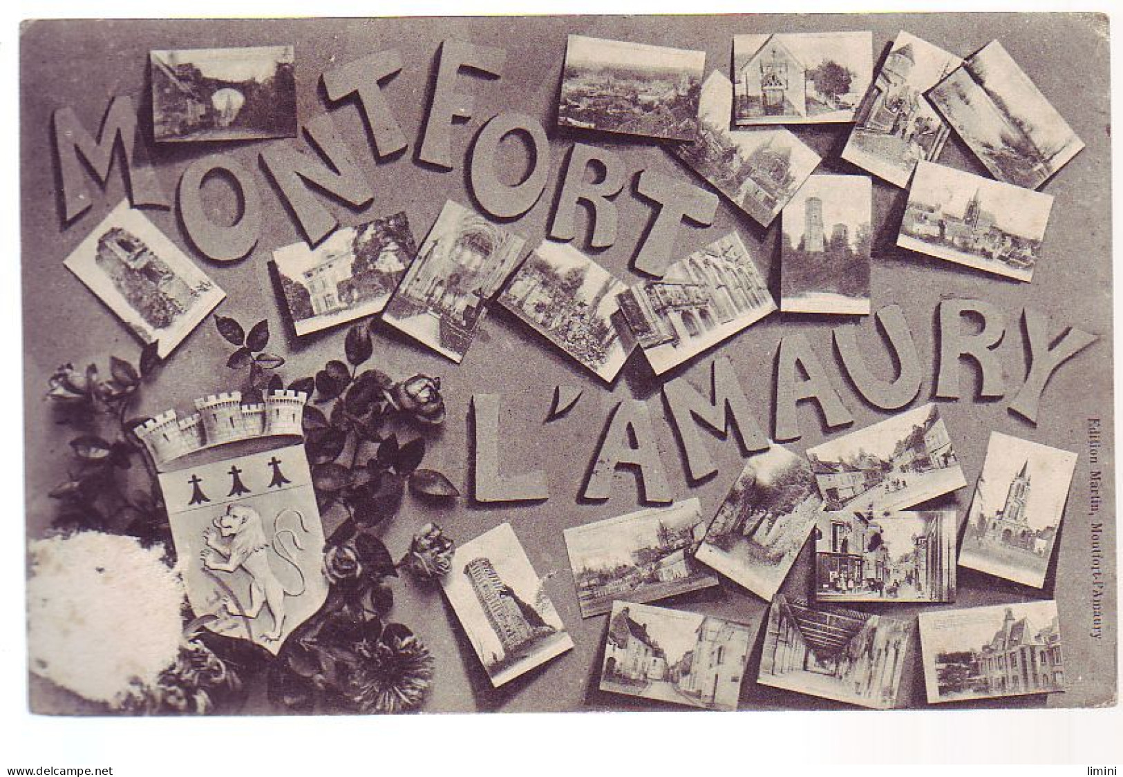 78 - MONFORT-L'AMAURY - LETTRES - MULTIVUES - - Montfort L'Amaury