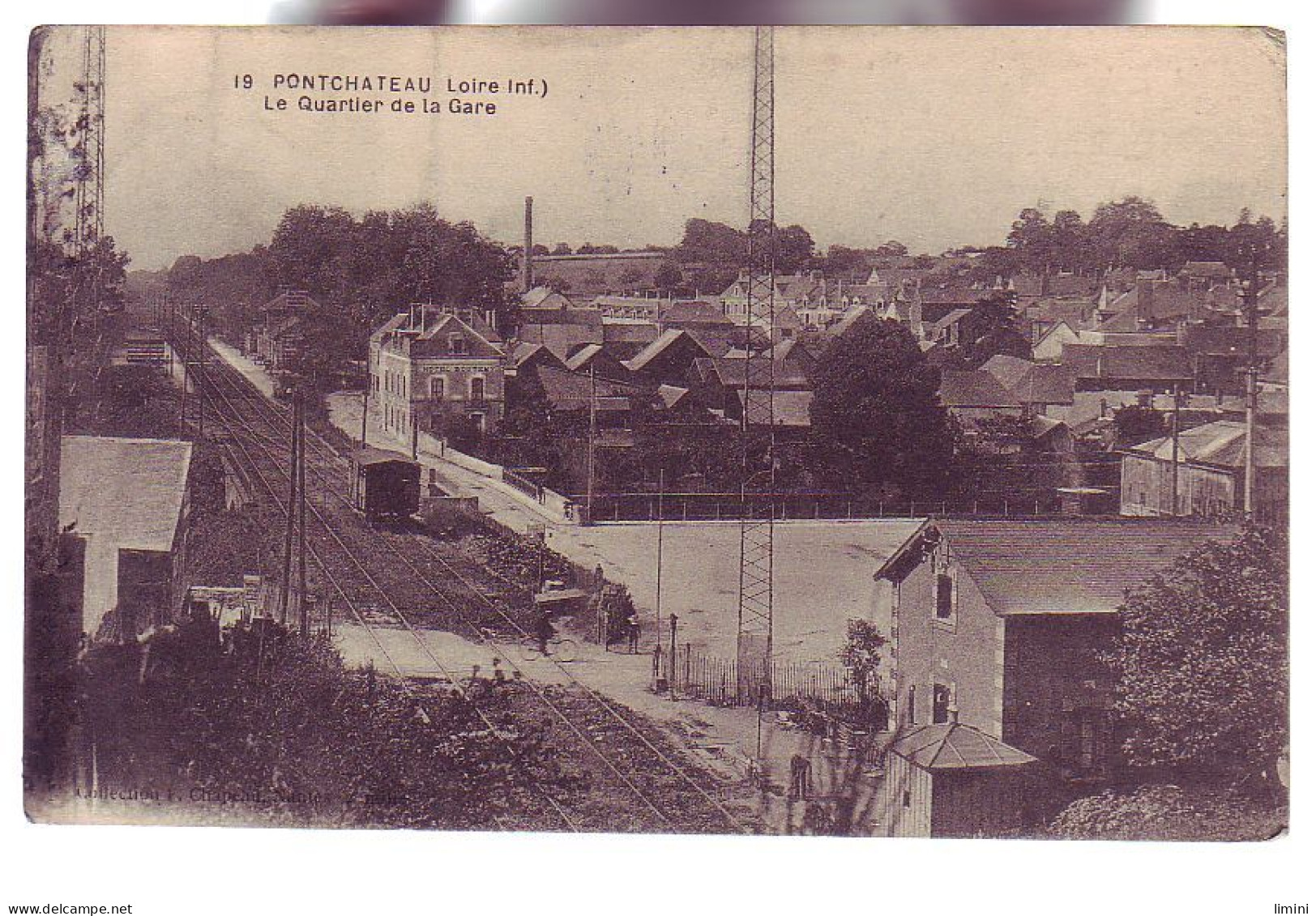 44 - CHEMIN De FER - PONTCHATEAU - LE QUARTIER DE LA GARE  - ANIMÉE  - - Pontchâteau