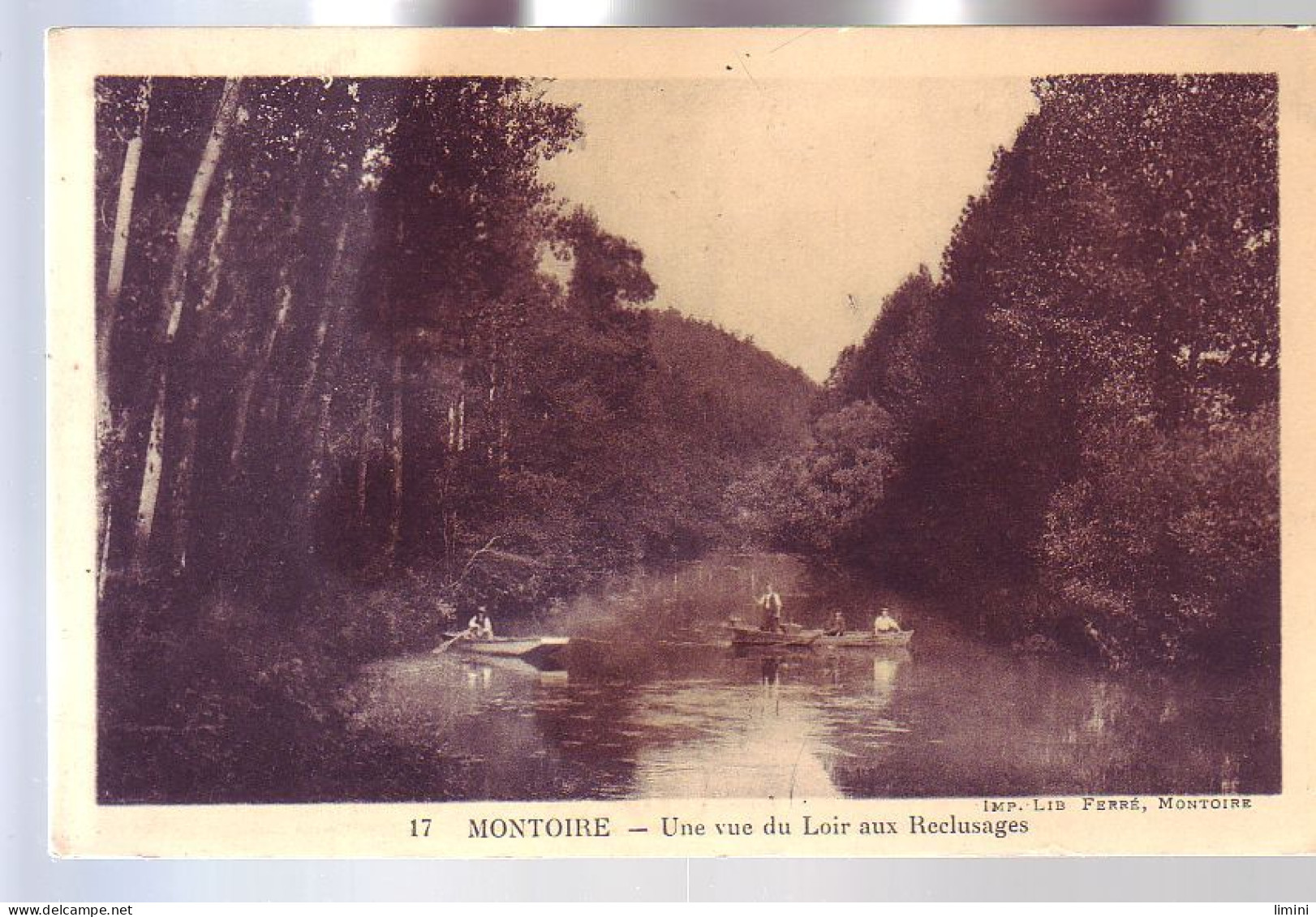 41 - MONTOIRE - VUE DU LOIR AUX RECLUSAGES - ANIMÉE - - Montoire-sur-le-Loir