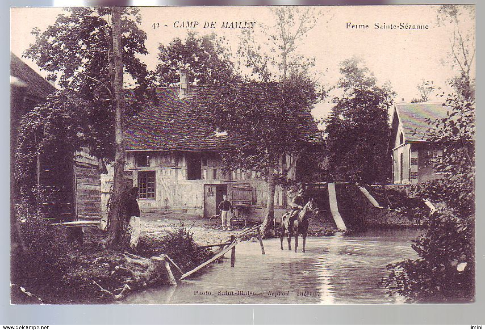 10 - CAMP De MAILLY - FERME SAINTE-SEZANNE - ATTELAGE - ANIMÉE - - Mailly-le-Camp