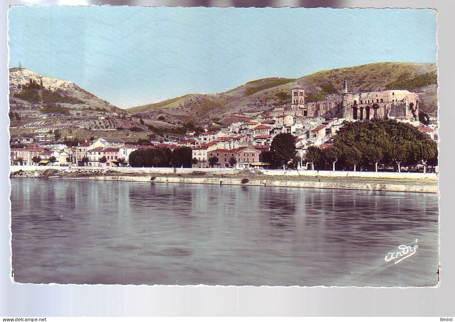 07 - LA VOULTE Sur RHONE - VUE GÉNÉRALE ET LE RHONE - COLORISÉE - - La Voulte-sur-Rhône