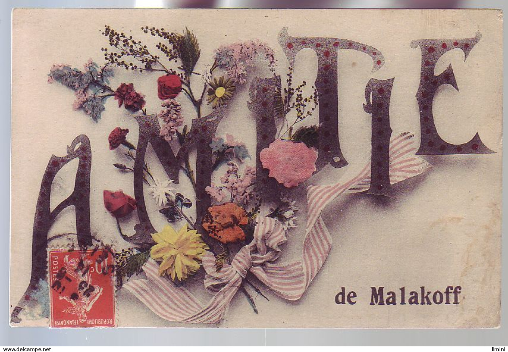 92 -MALAKOFF - FLEURS - AMITIES - LETTRES - - Malakoff