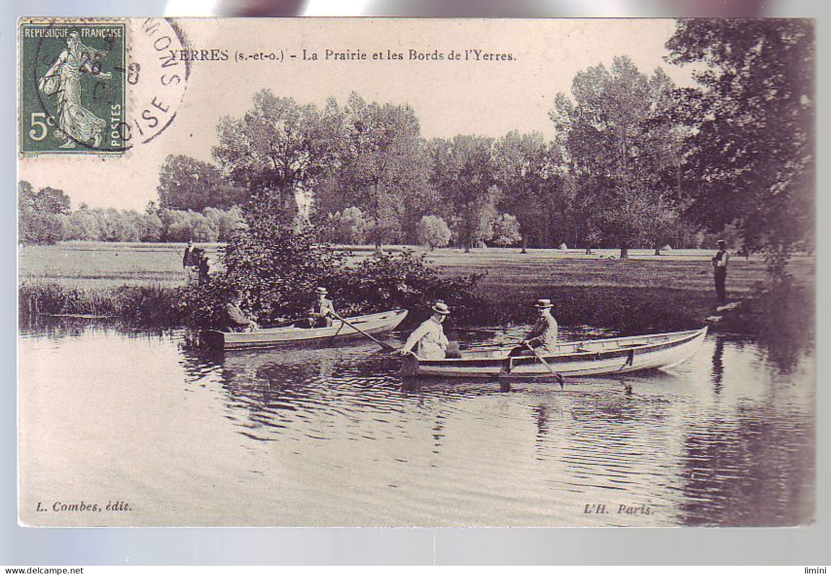 91 - YERRES - PROMENADE En BARQUES Et Les BORDS De L'YERRES - ANIMÉE - - Yerres