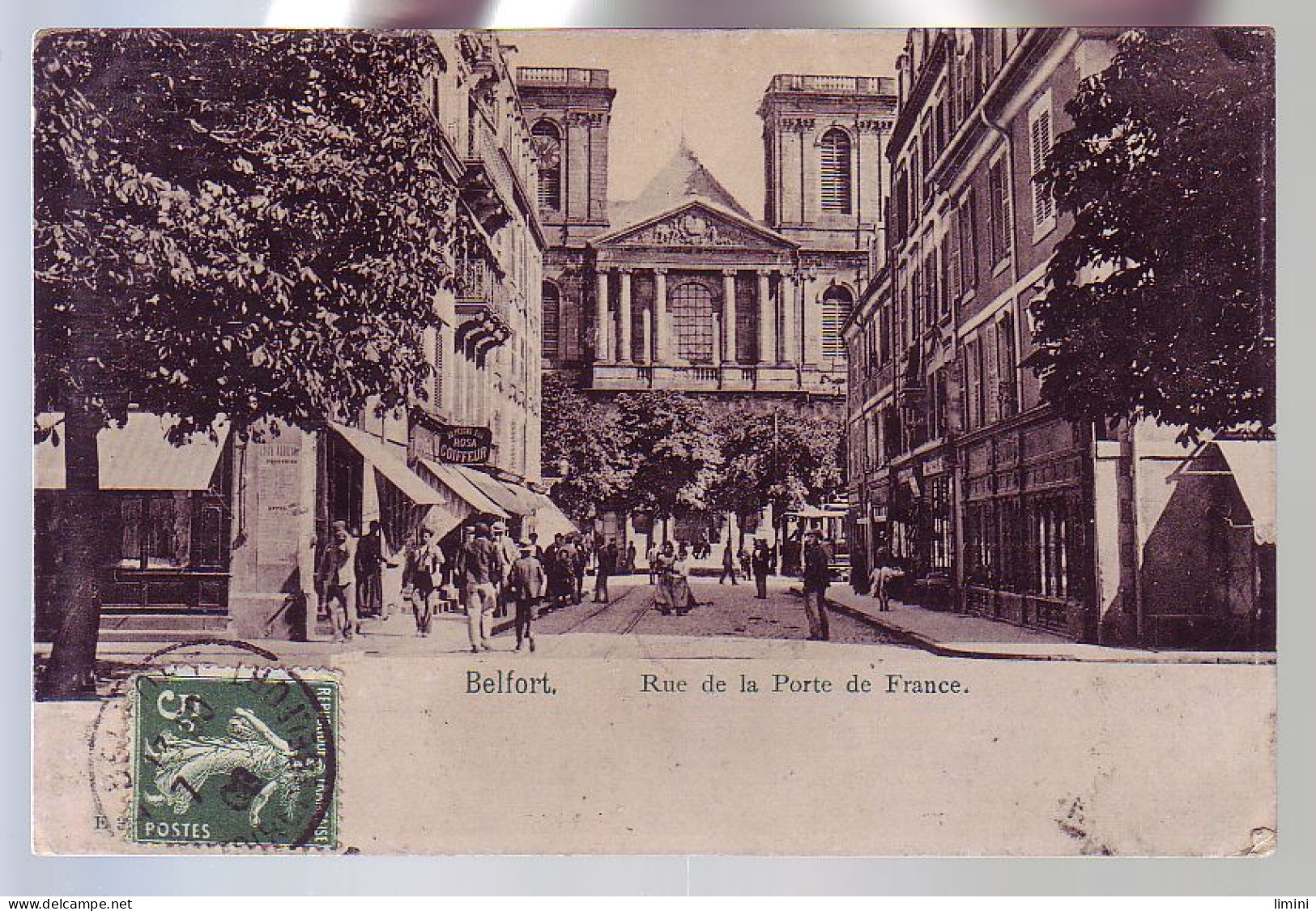 90  - BELFORT - RUE De La PORTE De FRANCE - ANIMÉE - - Belfort - Stad