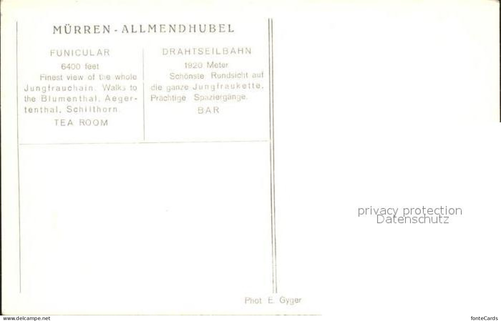 11673133 Muerren BE Allmendhubel Drahtseilbahn Muerren BE - Andere & Zonder Classificatie