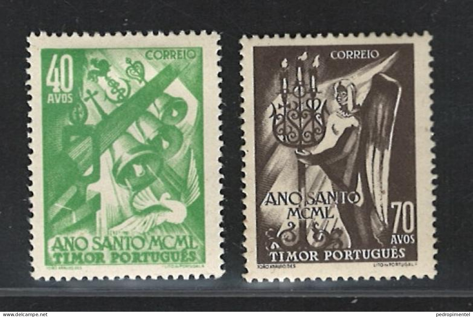 Portugal Timor 1950 "Holy Year" Condition MH Mundifil #273-274 - Timor
