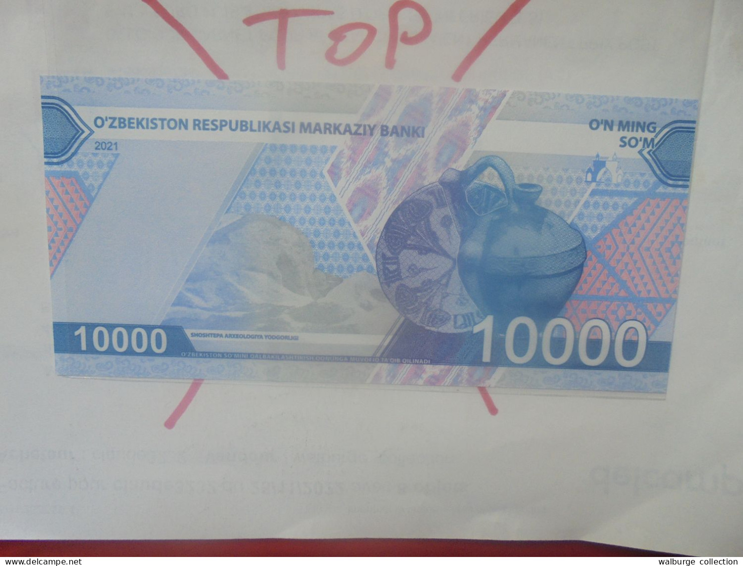 OUZBEKISTAN 10.000 SUM 2021 Neuf (B.33) - Uzbekistan