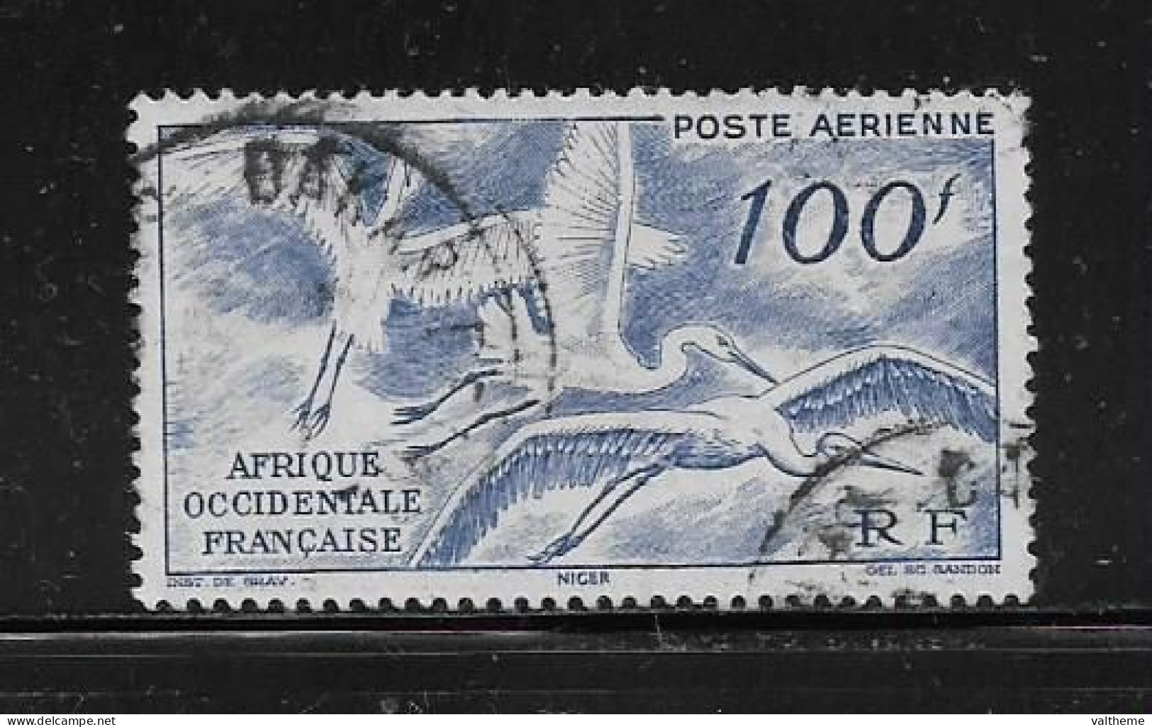 A.O.F  ( DIV - 439 )   1947   N° YVERT ET TELLIER  POSTE AERIENNE   N°  13 - Used Stamps