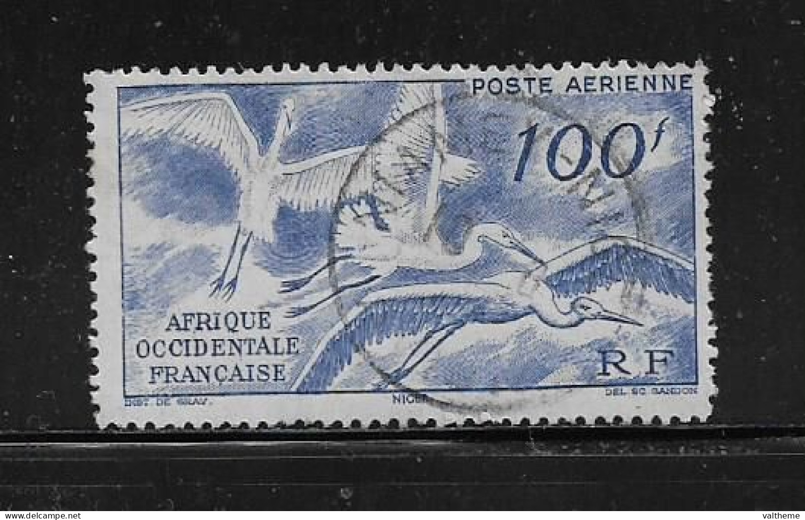 A.O.F  ( DIV - 440 )   1947   N° YVERT ET TELLIER  POSTE AERIENNE   N°  13 - Used Stamps