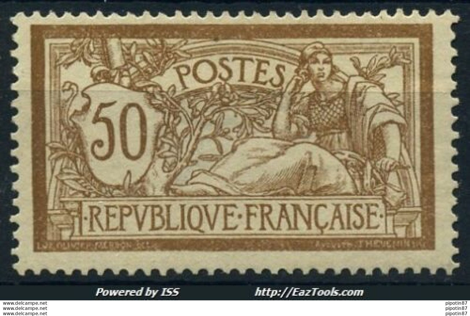 FRANCE MERSON 50c N° 120c SANS TEINTE DE FOND NEUF * AVEC CHARNIERE A VOIR - Nuovi