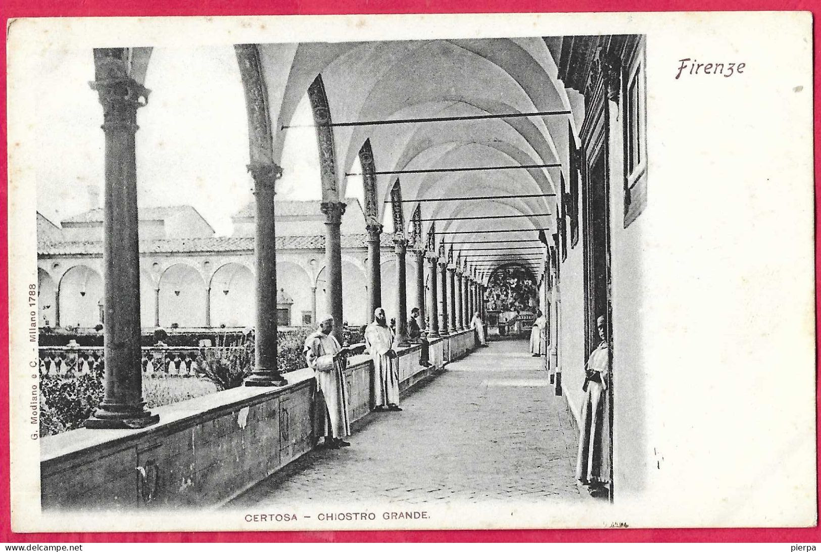 FIRENZE - CERTOSA- CHIOSTRO GRANDE - FORMATO PICCOLO - EDIZ. ORIGINALE ANNI '20 - NUOVA - Firenze (Florence)