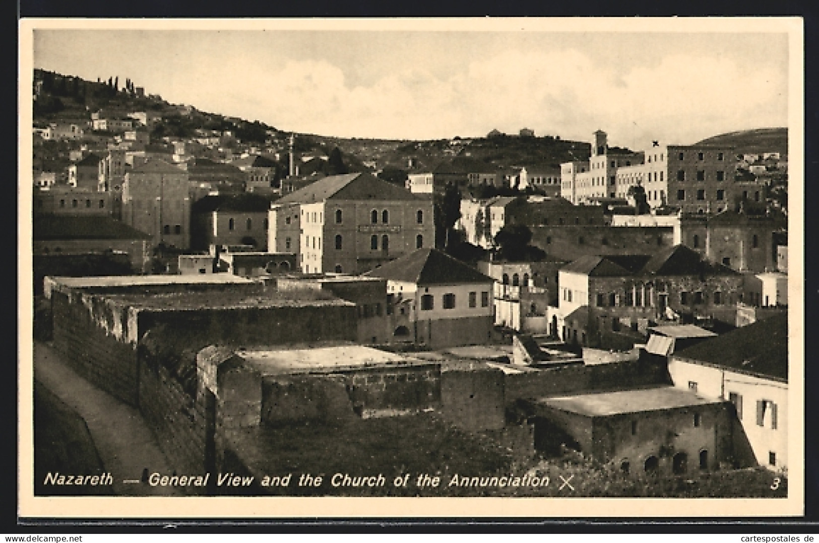 AK Nazareth, General View And Church Of The Annunciation  - Palestine